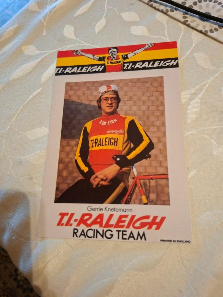 Foto (Repro) Gerrie Knetemann / Ti-Raleigh, Verzenden, Zo goed als nieuw, Overige sporten, Poster, Plaatje of Sticker