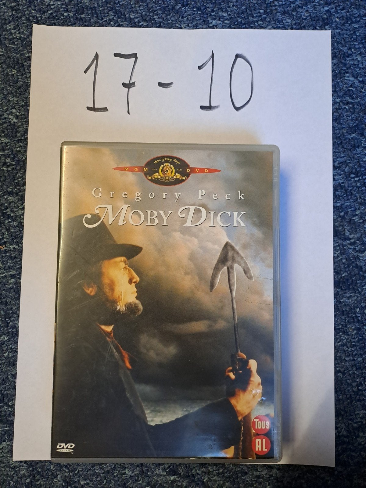 Moby Dick DVD - Gregory Peck - Klassieke Avonturenfilm, Alle leeftijden, Overige genres, Ophalen of Verzenden, Zo goed als nieuw