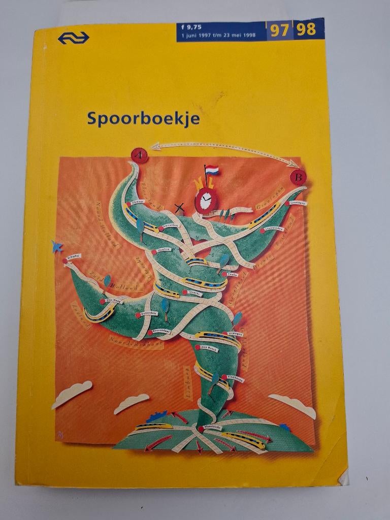 spoorboekje NS 1997-1998, Verzenden, Gebruikt, Trein, Boek of Tijdschrift