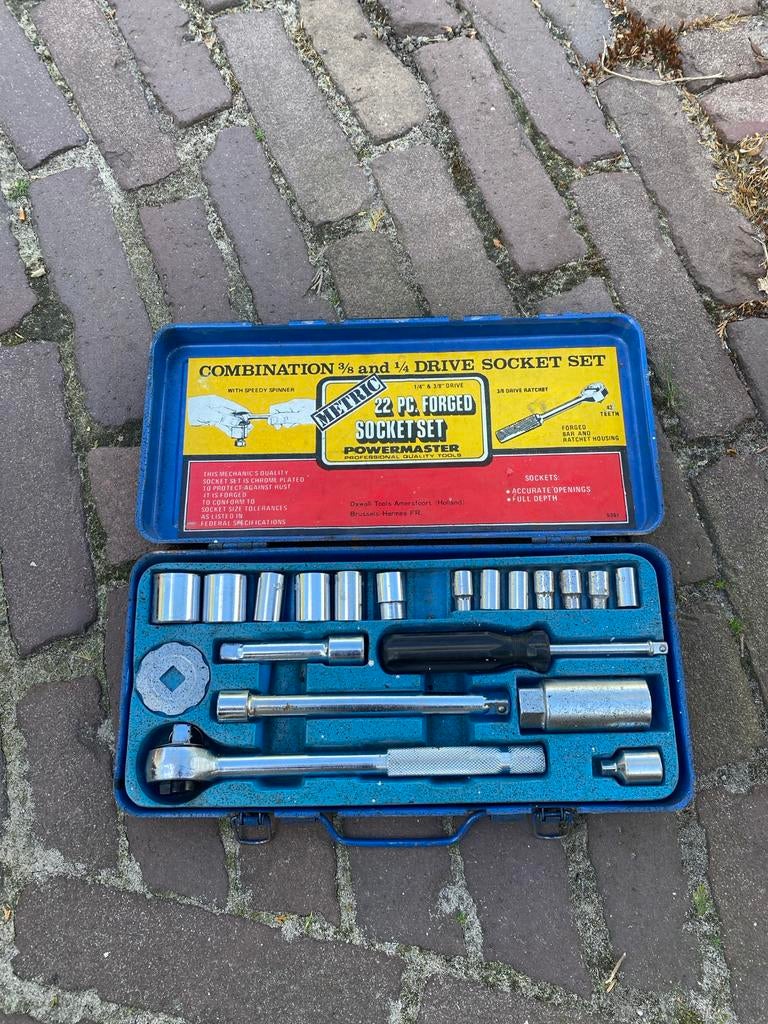 Powermaster 22-delige doppenset met ratel, Ophalen, Gebruikt