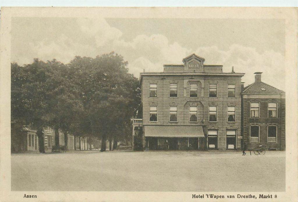 701-215-029 Assen Hotel t Wapen van Drenthe, Verzenden, Voor 1920, Drenthe