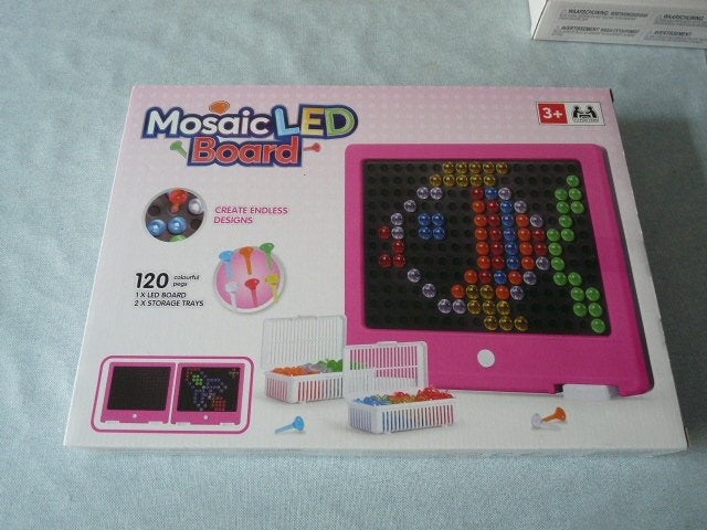 Mozaïek Roze  Bord LED Mozaïek Speelset  nieuw , Roze, Dieren, Nieuw, Ophalen of Verzenden