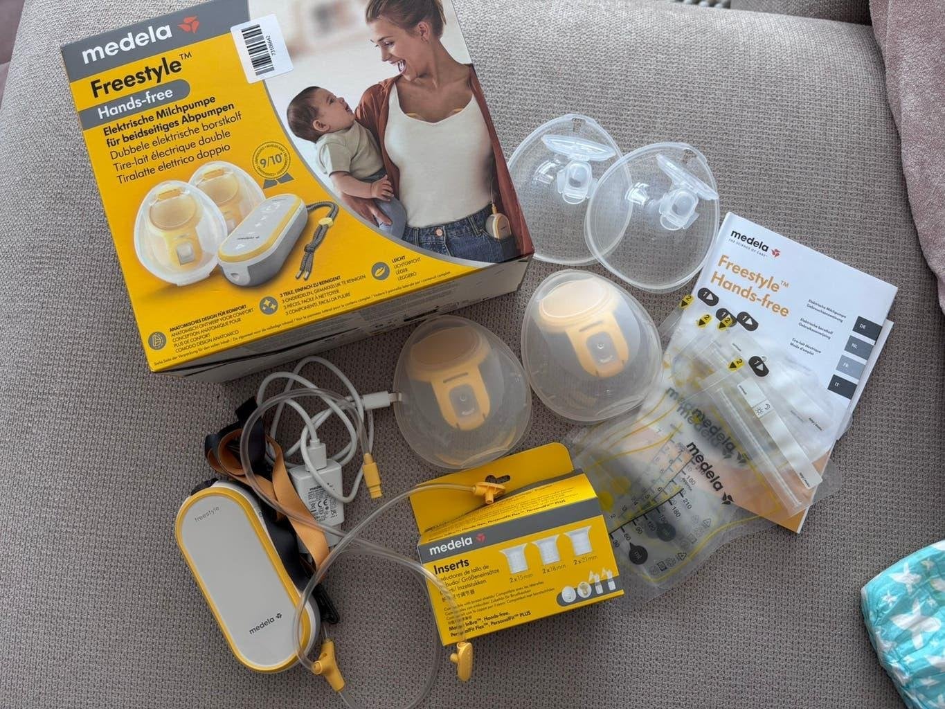 Medela freestyle handsfree kolf, Medela, Ophalen of Verzenden, Zo goed als nieuw, Borstkolf