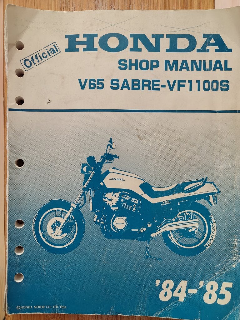 Werkplaats manual Honda V65 Sabre VF1100S, Motoren, Handleidingen en Instructieboekjes, Ophalen of Verzenden, Honda