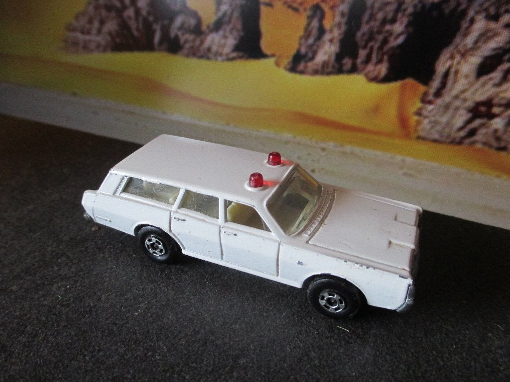 1/72 Mercury Commuter Police - Matchbox Superfast Nr.55 #2, Ophalen of Verzenden, Gebruikt, Auto