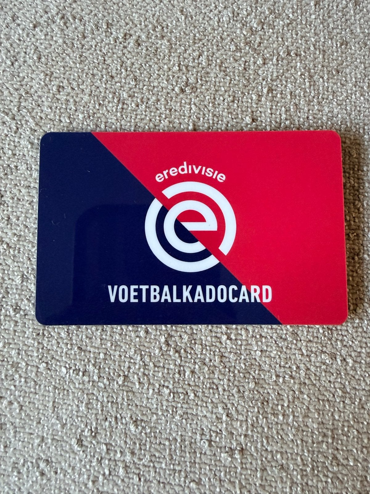Eredivisie voetbalkadocard, Eén persoon, Cadeaubon