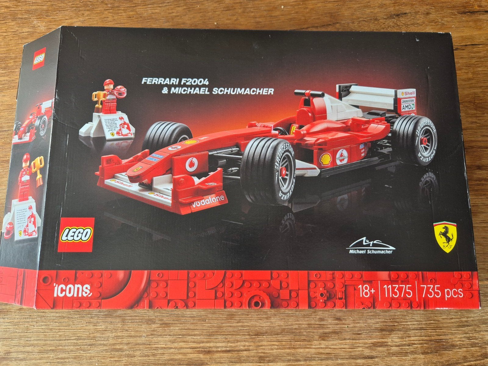LEGO Icons Ferrari F2004 & Michael Schumacher (11375), Gebruikt, Lego, Ophalen of Verzenden, Icons