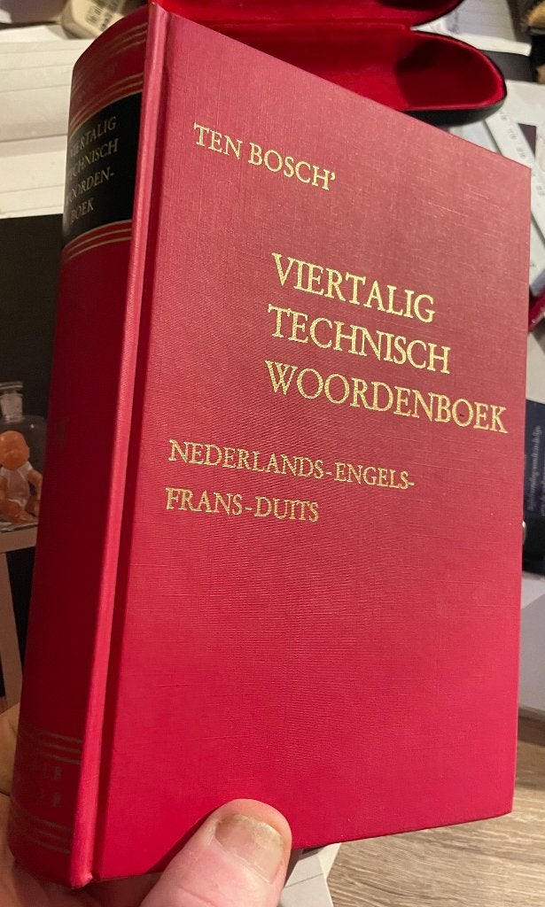 Ten Bosch' Viertalig Technisch Woordenboek, Boeken, Techniek, Gelezen, Ophalen of Verzenden, E.L. Oberg, Overige onderwerpen