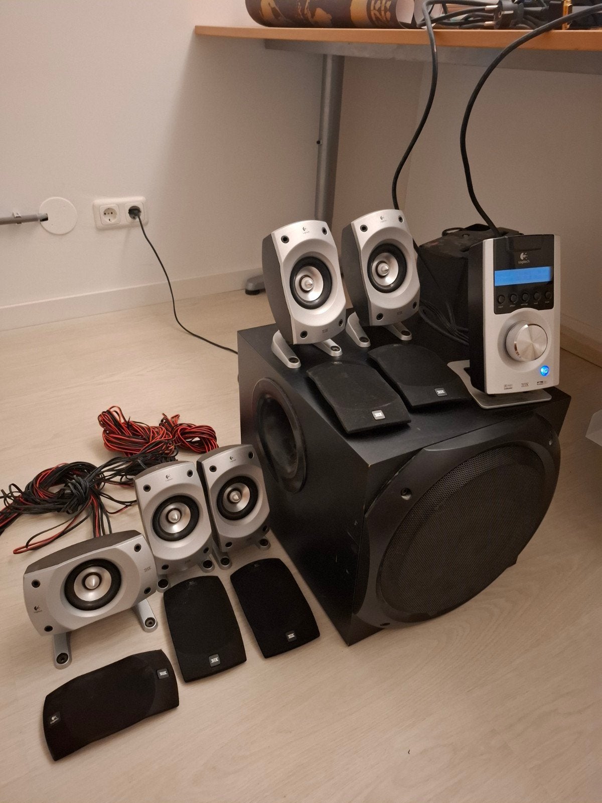 Logitech Z5500 5.1 THX Speakerset met alle kabels, Ophalen, Gebruikt, Audiokanaal 5.1, Logitech