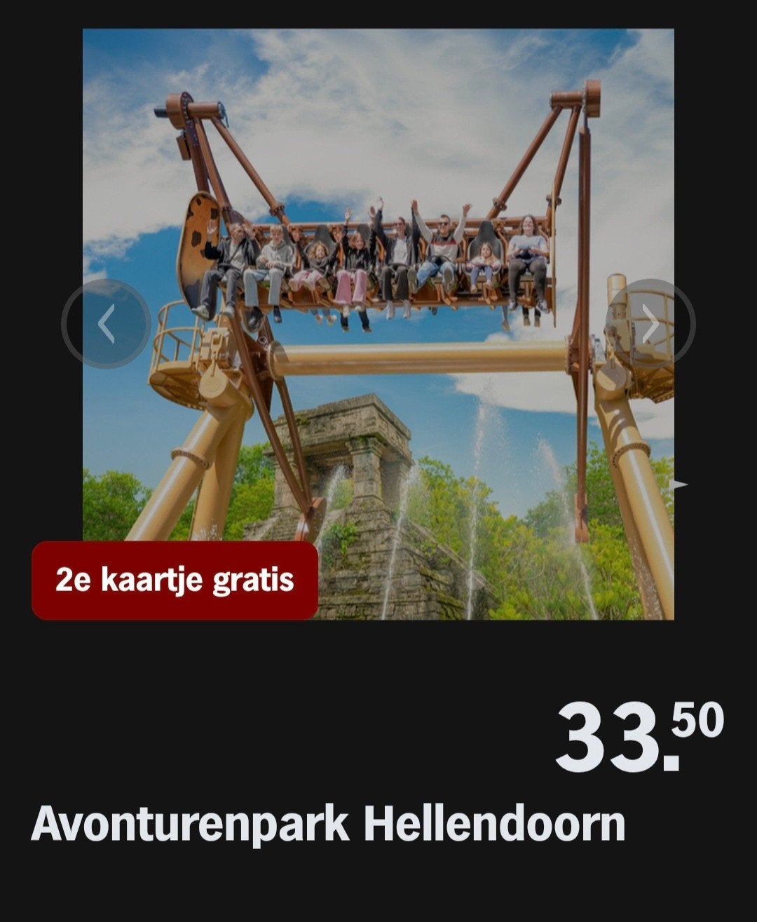 AVONTURENPARK HELLENDOORN ♡ 2e kaartje gratis (AH actie), Tickets en Kaartjes, Overige typen