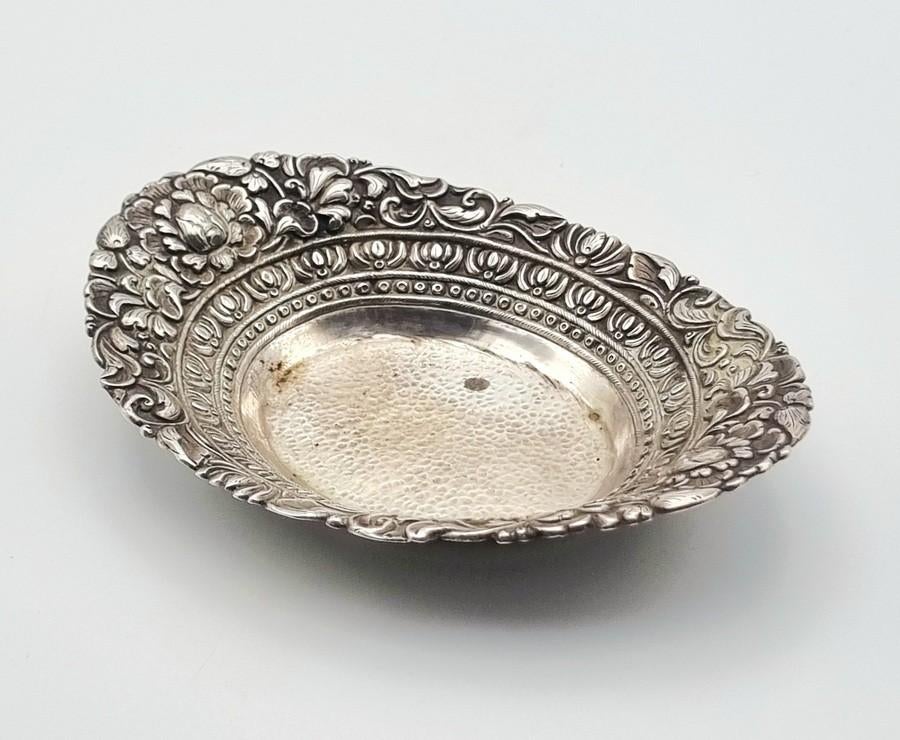 1359. Djokja schaaltje - Java, Nederlands-Indië, ca. 1930, Ophalen of Verzenden, Zilver