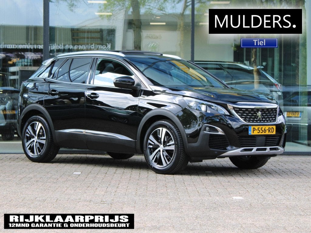 Peugeot 3008 1.2 PureTech GT Line Automaat | Navi / Panorama, 12 maanden, Gebruikt, 1199 cc, Leder en Stof