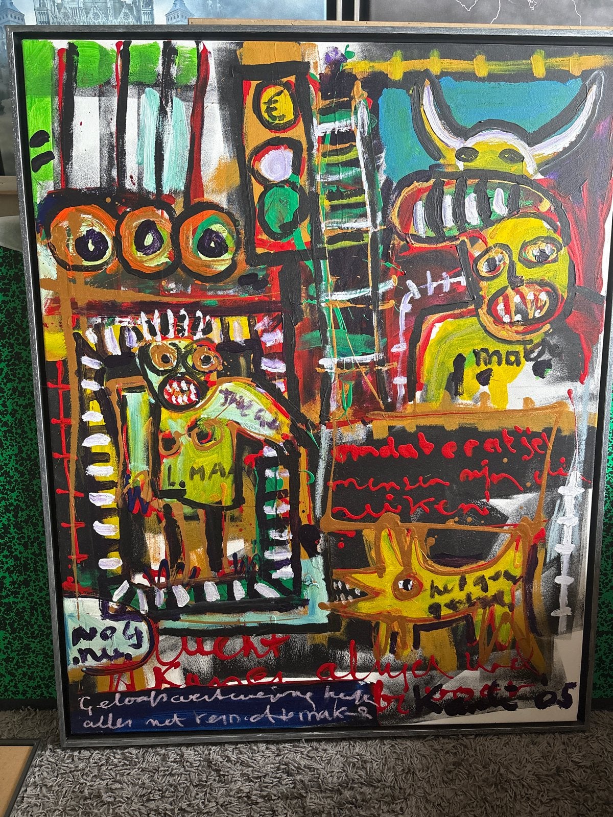 Kanbier 2005 - Levendig en Expressief Kunstwerk, Ophalen of Verzenden