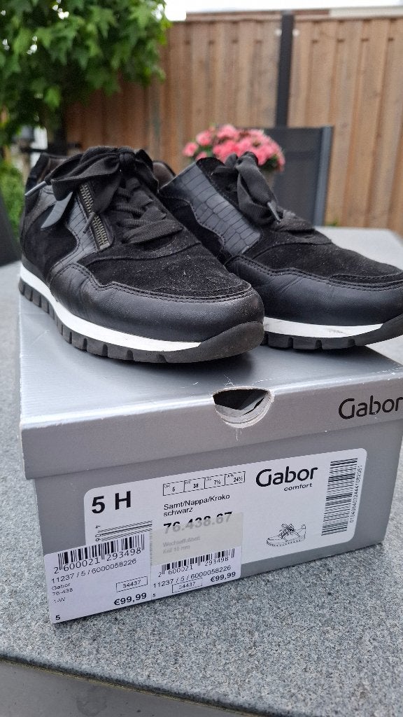 Gabor schoen dames maat 38, Zwart, Gabor, Ophalen of Verzenden, Sneakers of Gympen