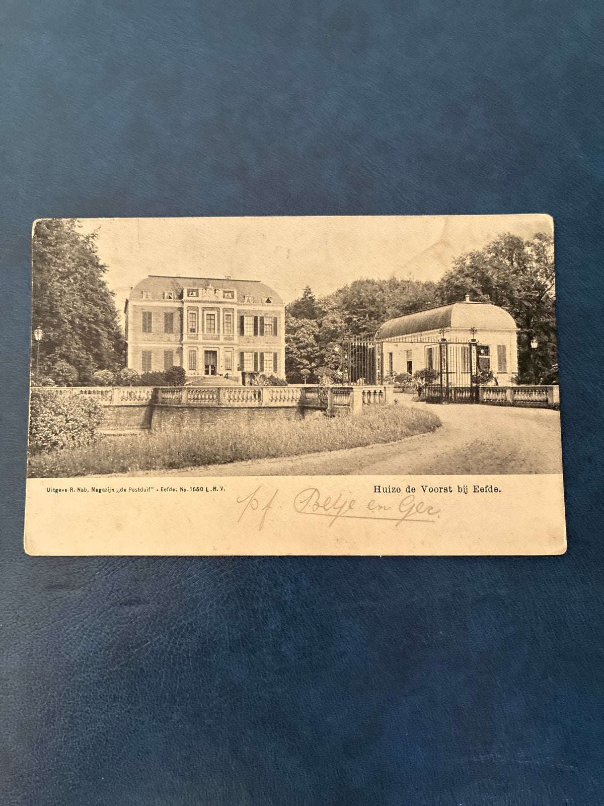 Oude Ansichtkaart Huize De Voorst bij Eefde (1906), Ophalen of Verzenden, Voor 1920, Gelopen, Gelderland