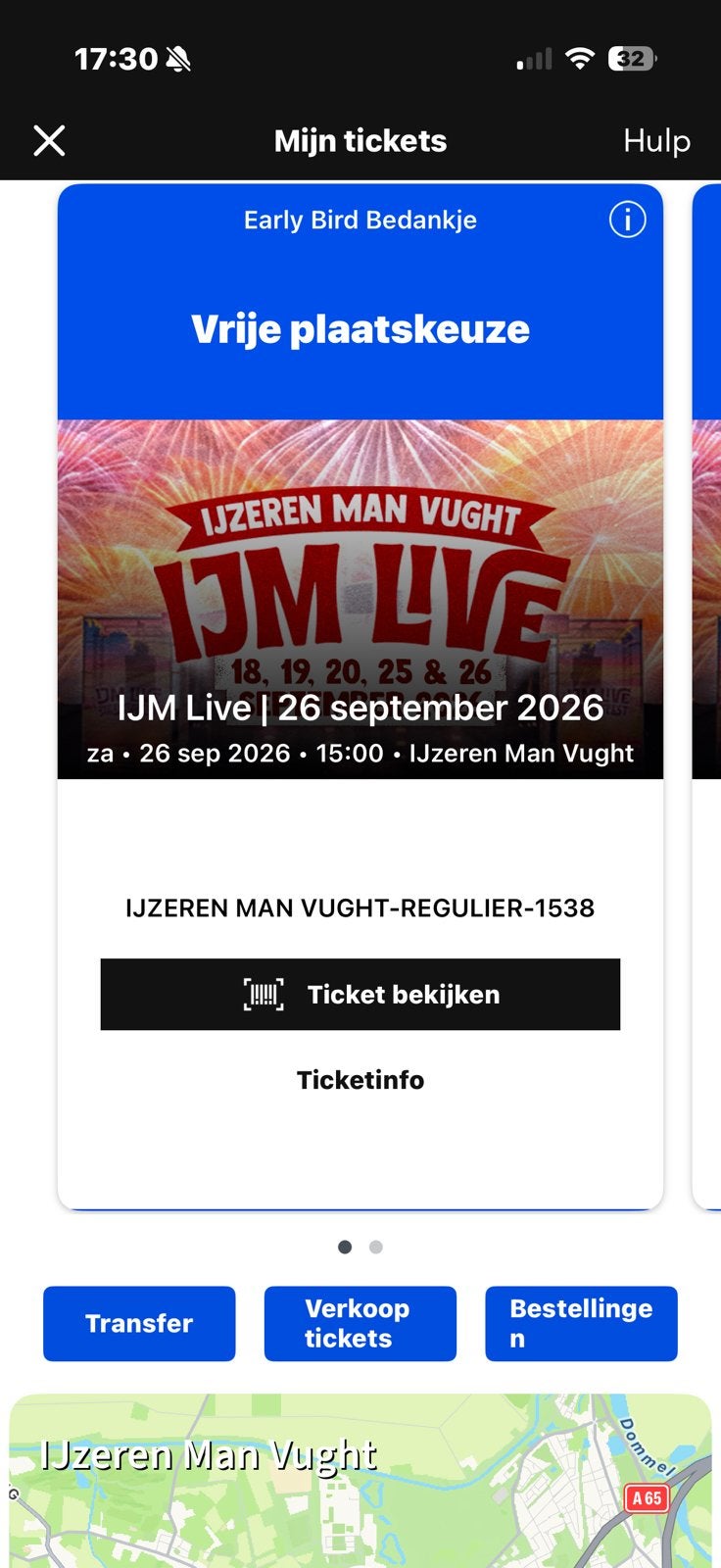IJM LIVE VUGHT 26-09-2026 2x Ticket, Tickets en Kaartjes, Twee personen