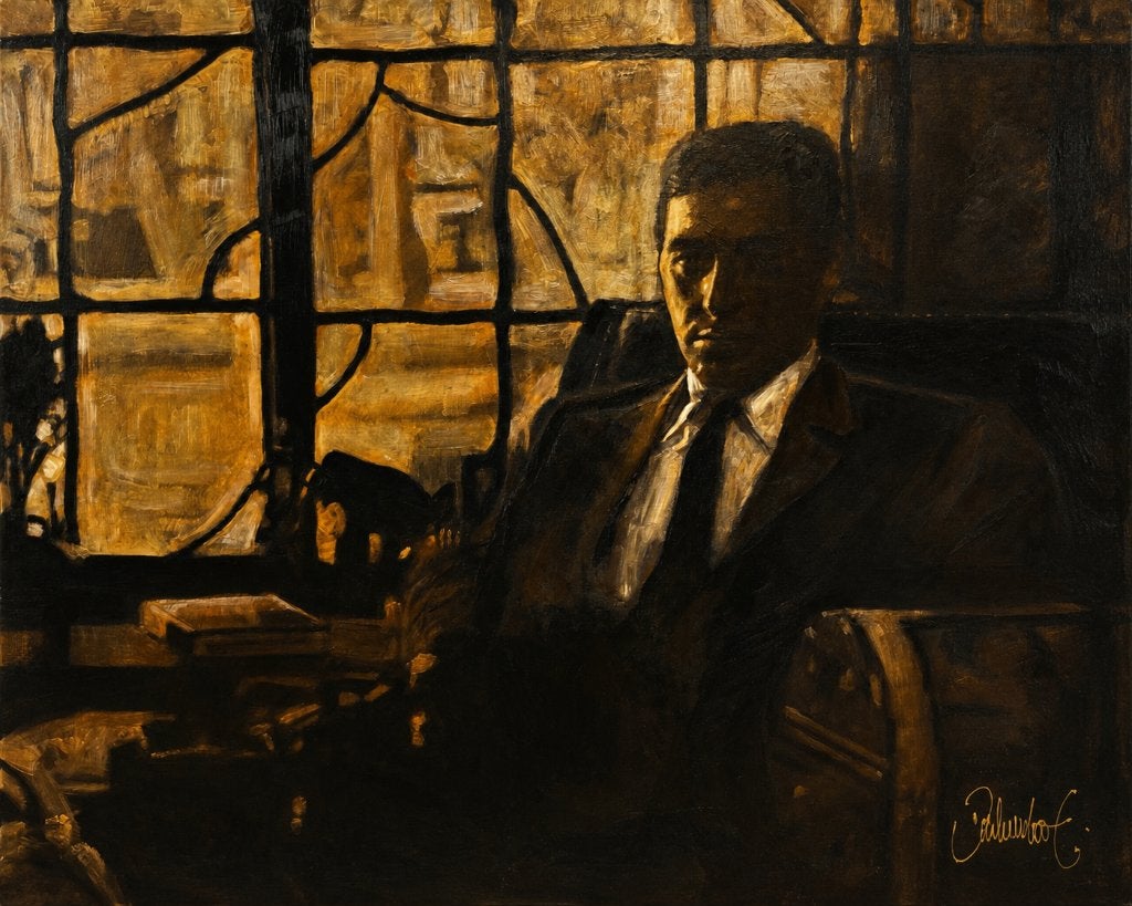 Michael Corleone by Peter Donkersloot, Acrylverf, Doek, Portret of Personen, Ophalen of Verzenden