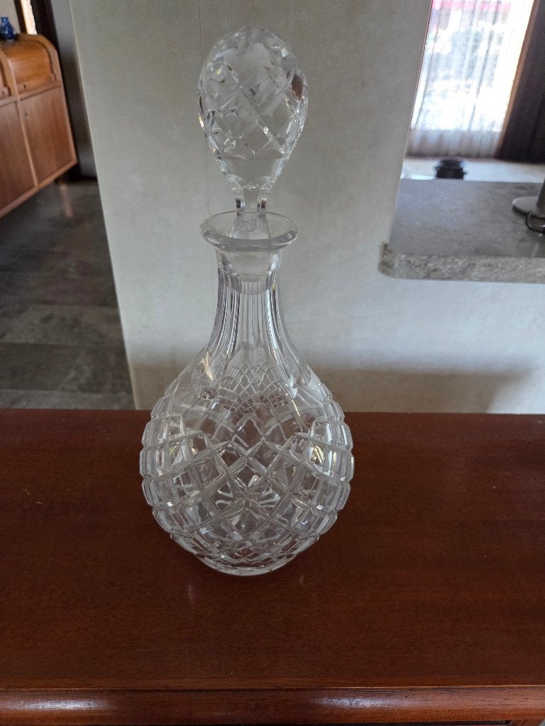 Kristallen karaf / whisky decanter met stop, Ophalen