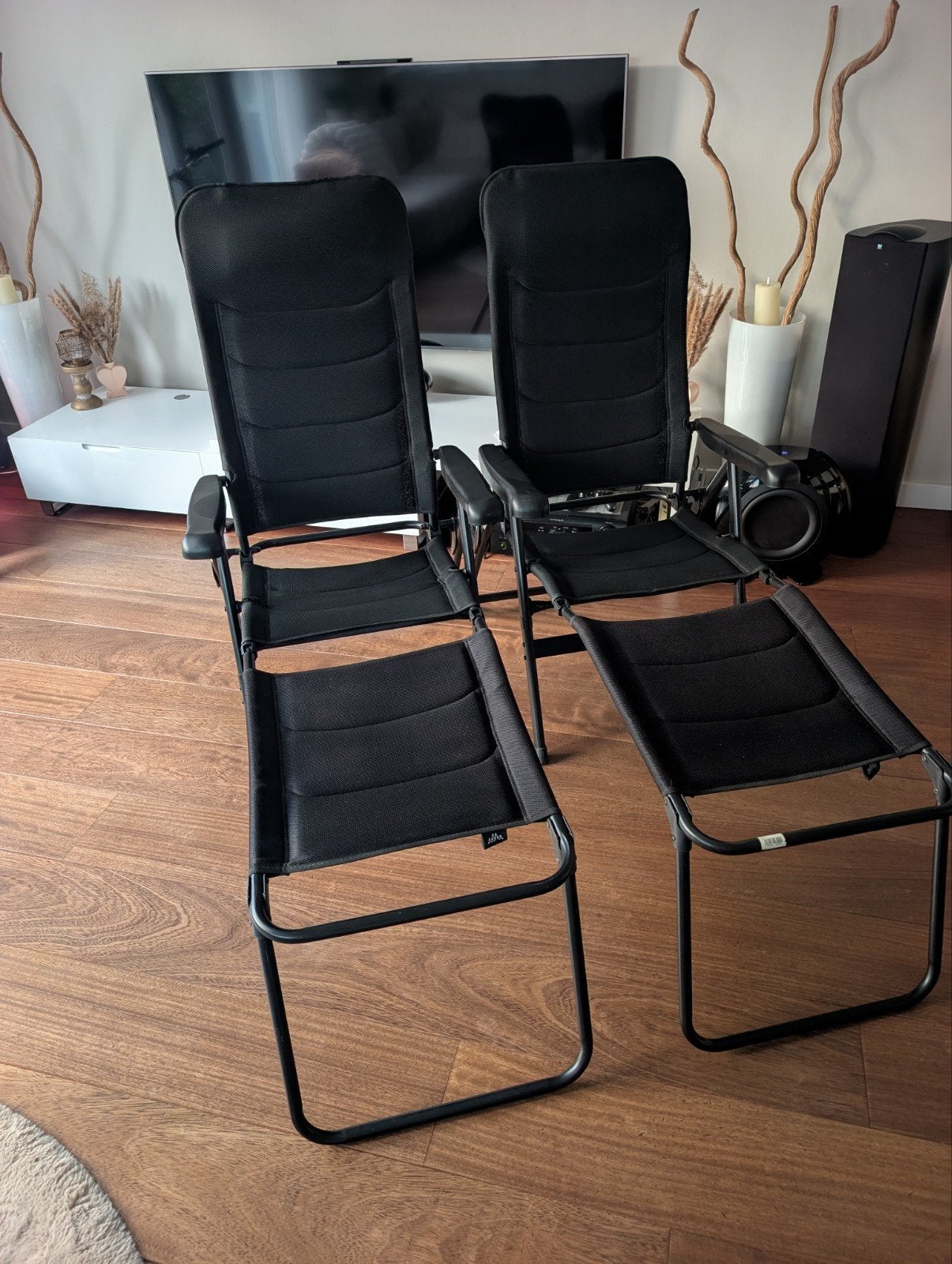 Obelink Barones 3D campingstoelen met voetenbankjes, Ophalen, Gebruikt, Campingstoel