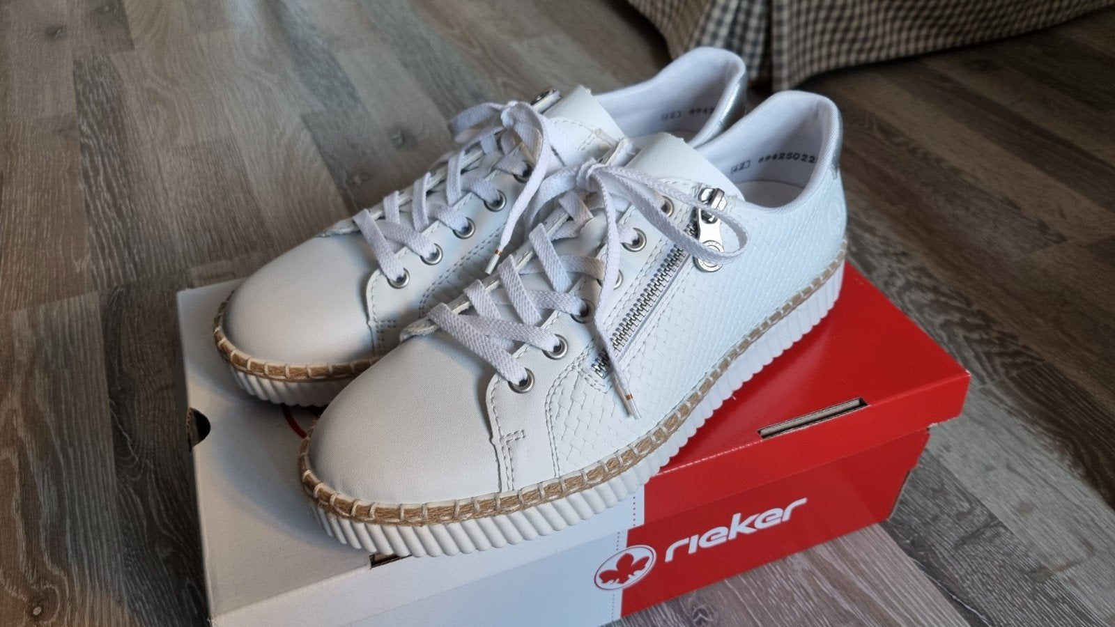 Rieker damesschoenen sneaker wit, Wit, Nieuw, Ophalen of Verzenden, Sneakers of Gympen