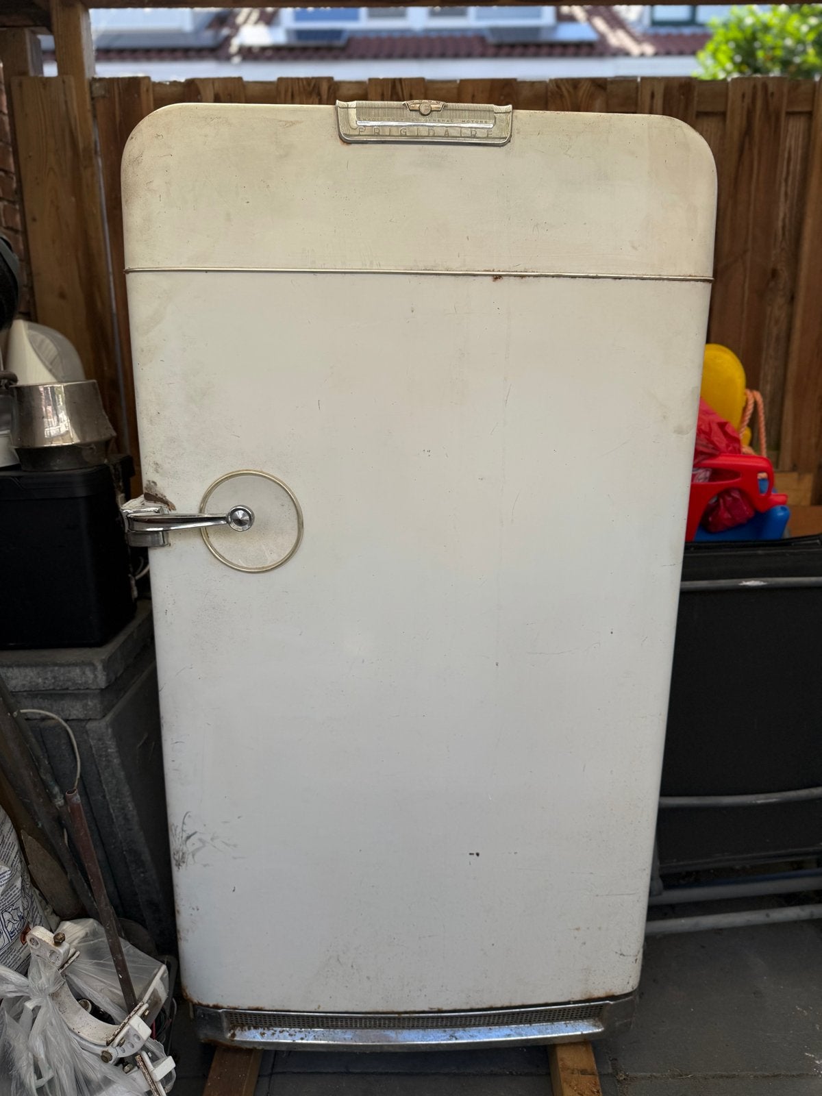 1950 Frigidaire koelkast –General Motors– volledig origineel, Ophalen, 150 tot 200 liter, Gebruikt, 60 cm of meer