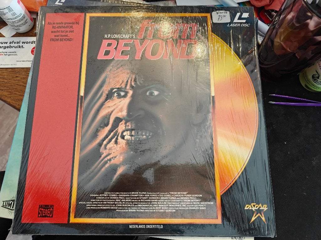 2 laserdiscs dreamscape en from beyond horror, Vanaf 16 jaar, Ophalen of Verzenden, Gebruikt, Occult