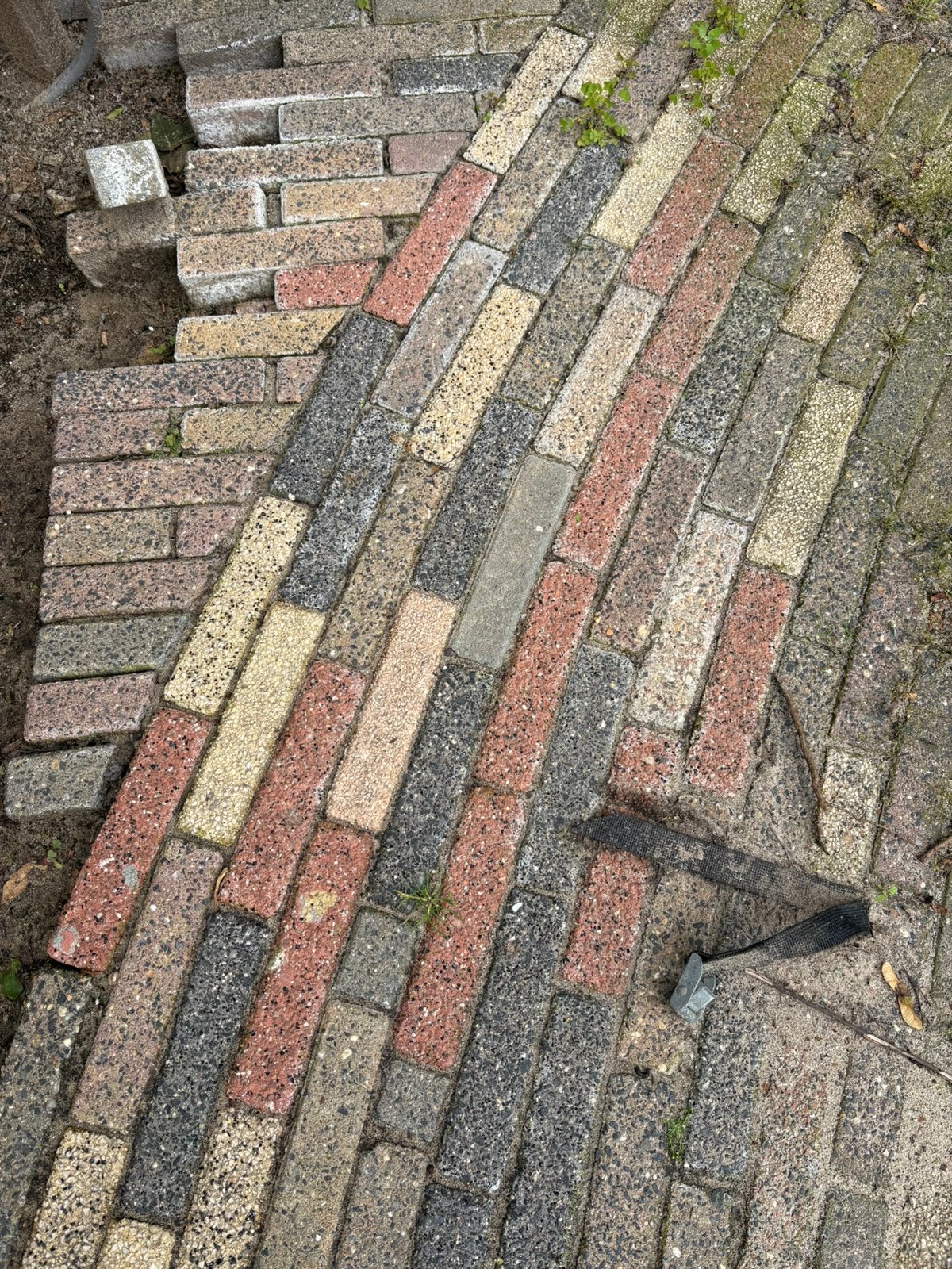 Waaltjes, diverse kleuren, beton, ca 20-25m2, Ophalen, Klinkers, Zo goed als nieuw, 10 m² of meer