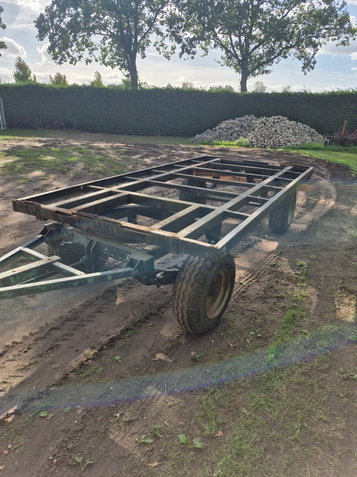 te koop platte wagen / Carnavalsonderstel / Hobby project, Ophalen of Verzenden, Gebruikt