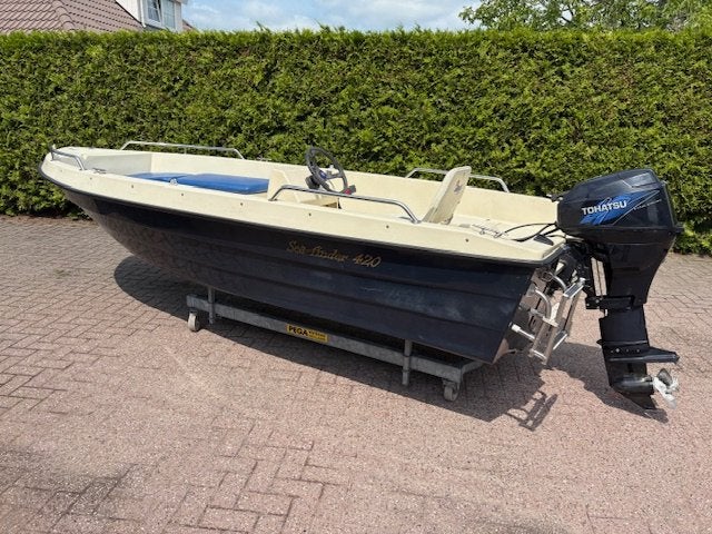 VAARKLAAR! Sea-finder 420 met Tohatsu 15 PK 4 Takt, Gebruikt, Overige brandstoffen, Westerweiden 7, Bmutwins@gmail.com