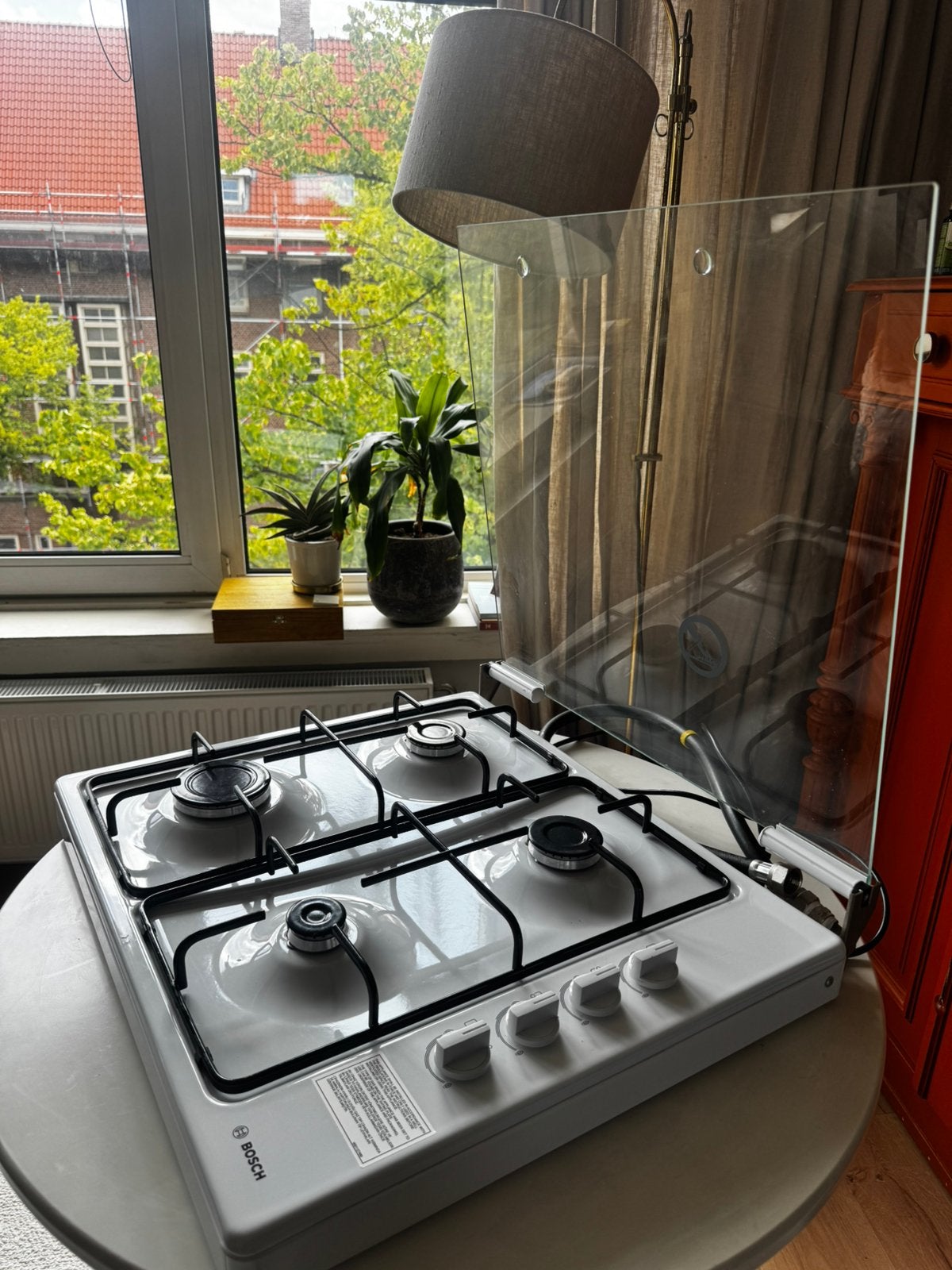 BOSCH 4-pits tafelmodel gasfornuis, Ophalen, Minder dan 85 cm, 4 kookzones, Zo goed als nieuw