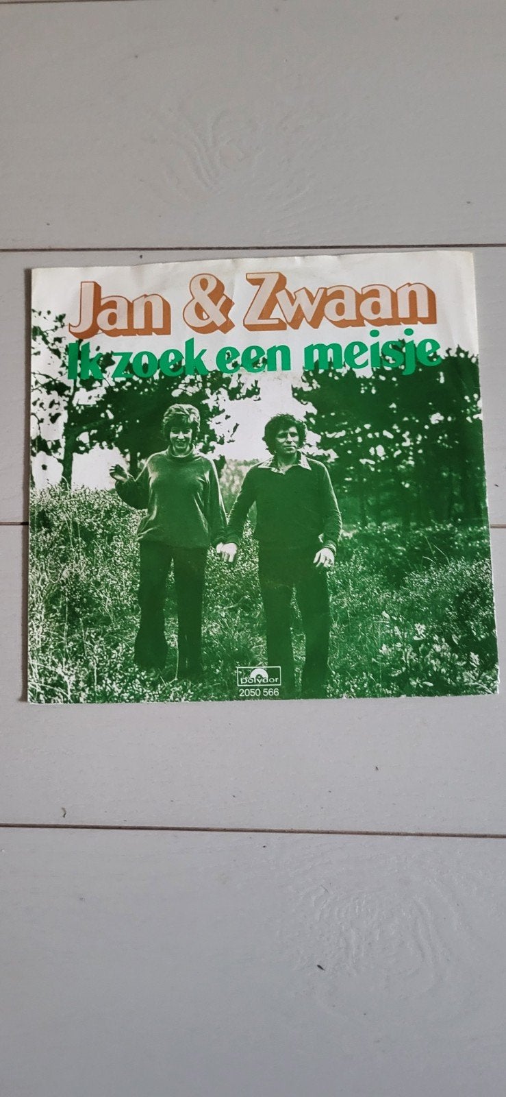 jan en zwaan ik zoek een meisje .vinyl singel, Ophalen of Verzenden, Zo goed als nieuw, Overige formaten, Levenslied of Smartlap