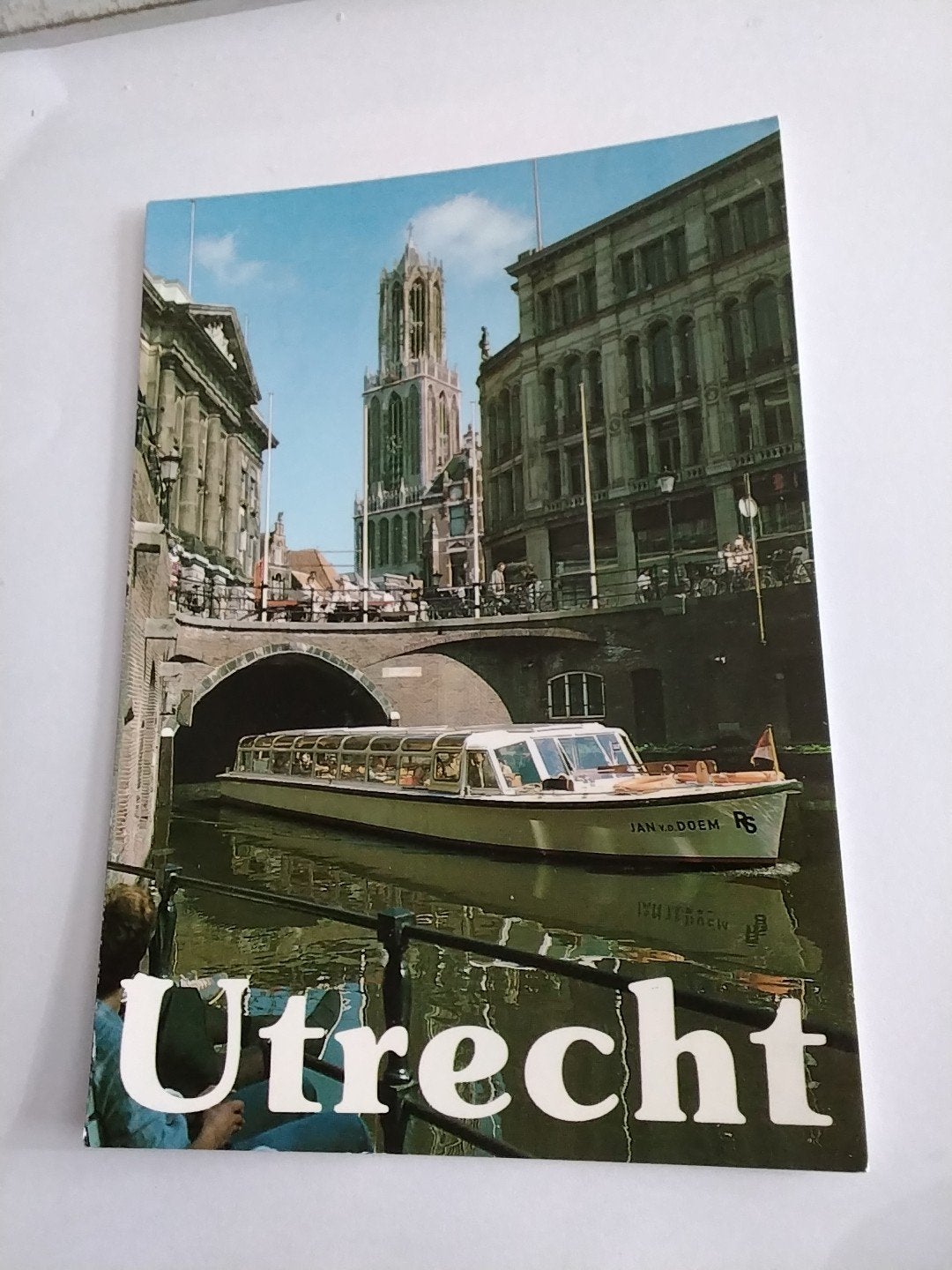 Vintage Ansichtkaart Utrecht - Domtoren en Gracht, Ophalen of Verzenden