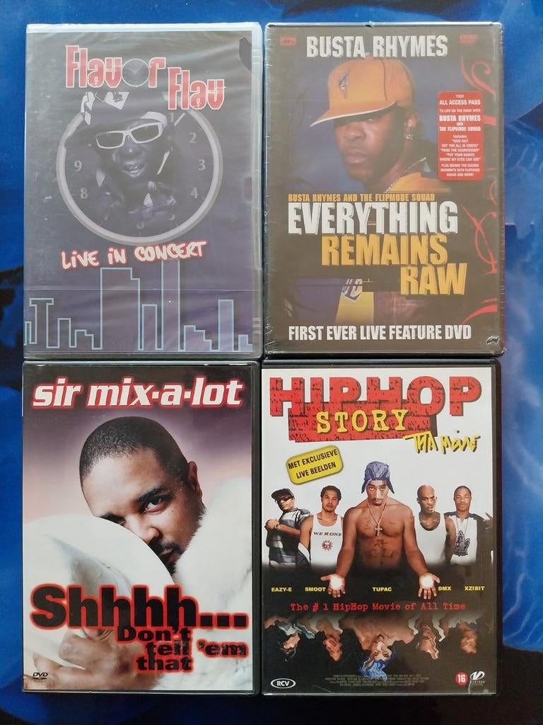 4 HIPHOP DVD's, Ophalen of Verzenden, Nieuw in verpakking