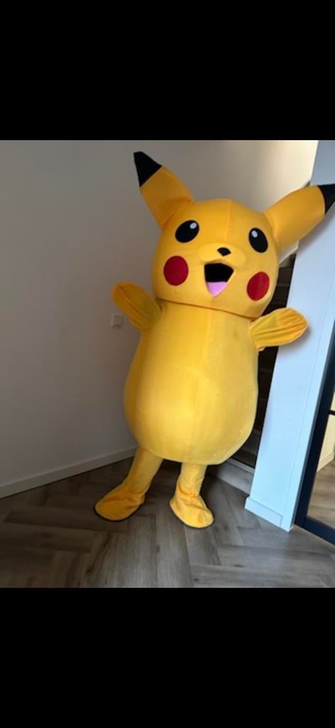 Pikachu mascotte, Hobby en Vrije tijd, Feestartikelen | Verhuur, Ophalen, Zo goed als nieuw, Verjaardag