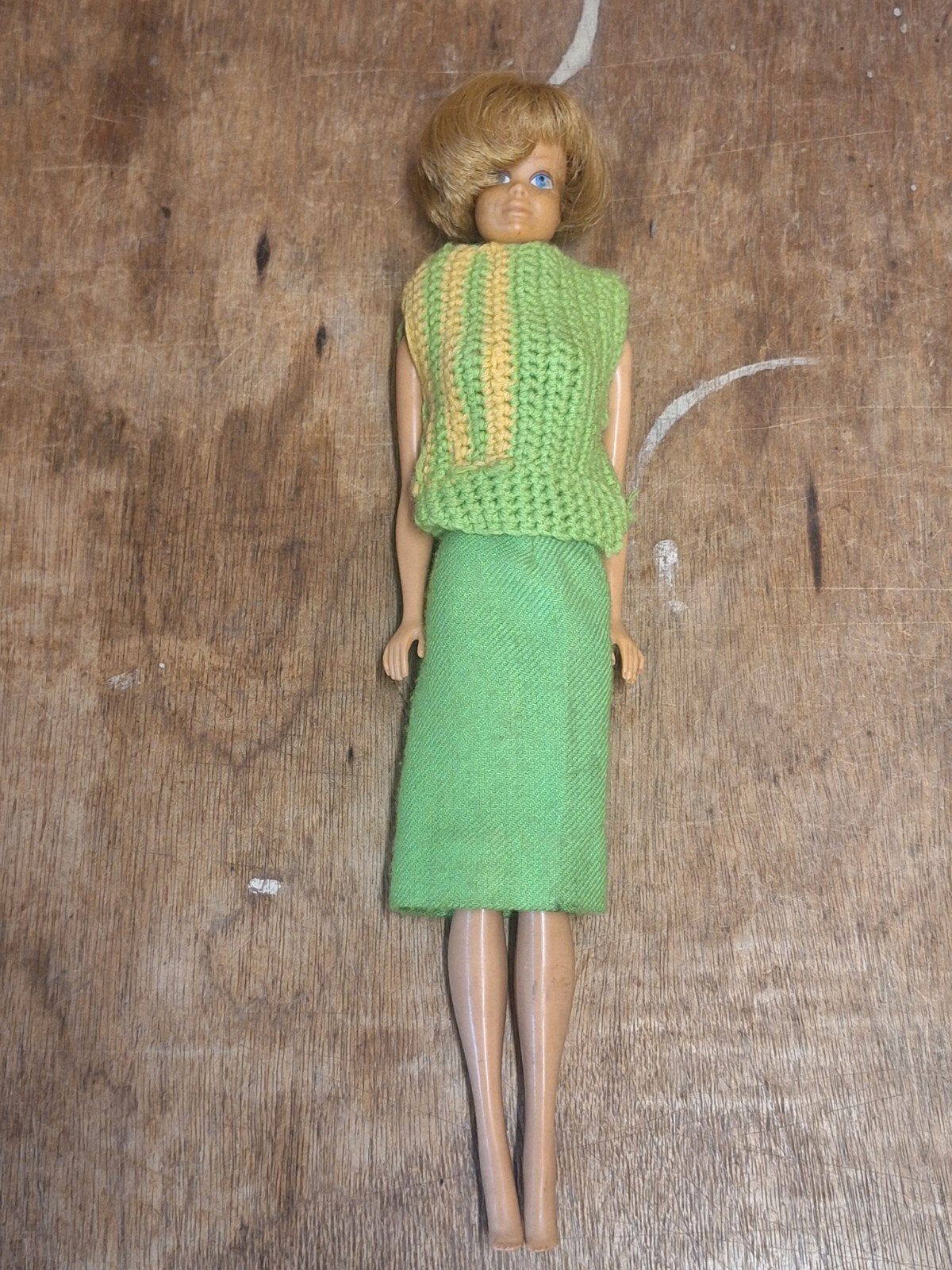 Vintage Barbie Midge pop 1962 Mattel Inc. met kleding, Ophalen of Verzenden, Gebruikt, Barbie