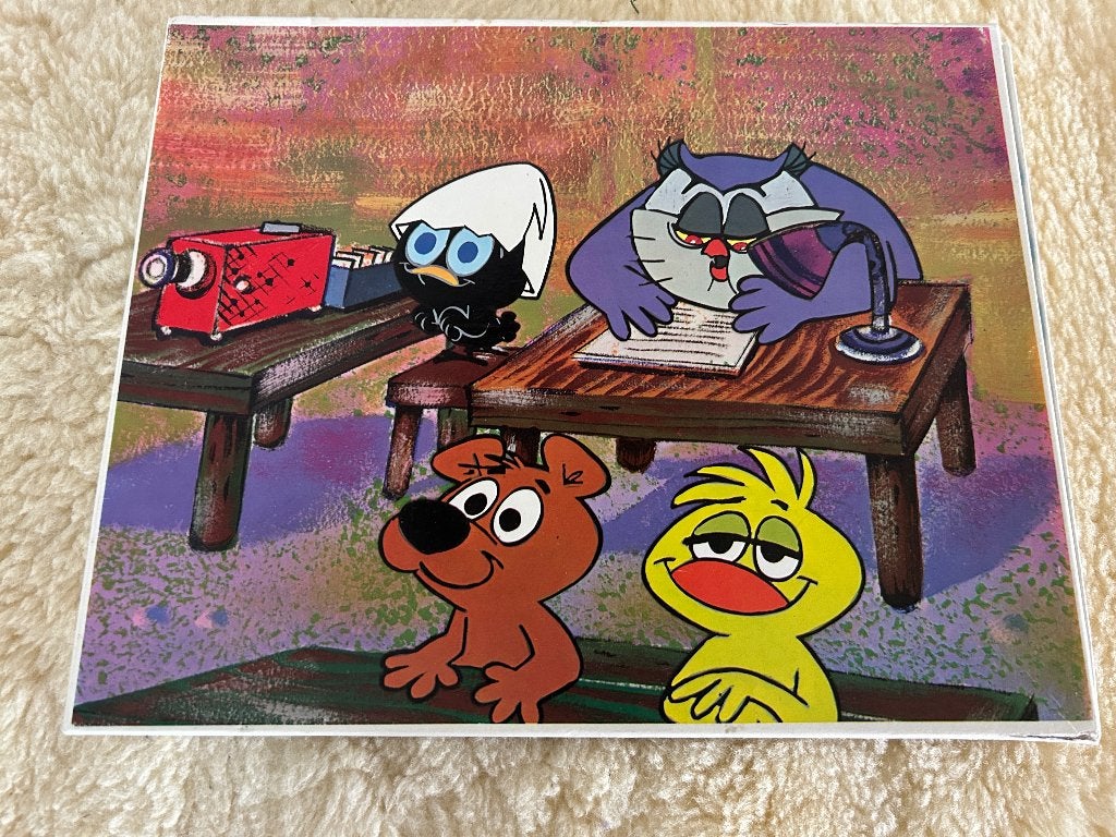 Vintage Calimero legpuzzel 63 stukjes, Ophalen of Verzenden, Meer dan 50 stukjes, Zo goed als nieuw, 4 tot 6 jaar