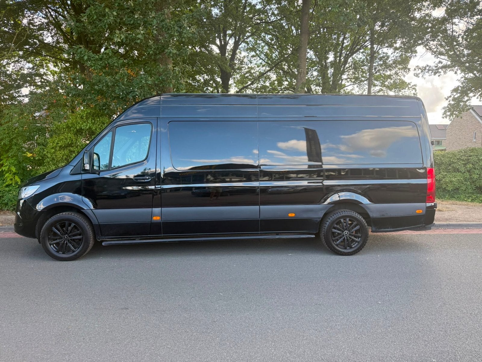 Mercedes-Benz Sprinter GB 517 CDI 170pk L3 RWD 9G-TRONIC, Auto's, Automaat, Achterwielaandrijving, 2000 kg, Zwart