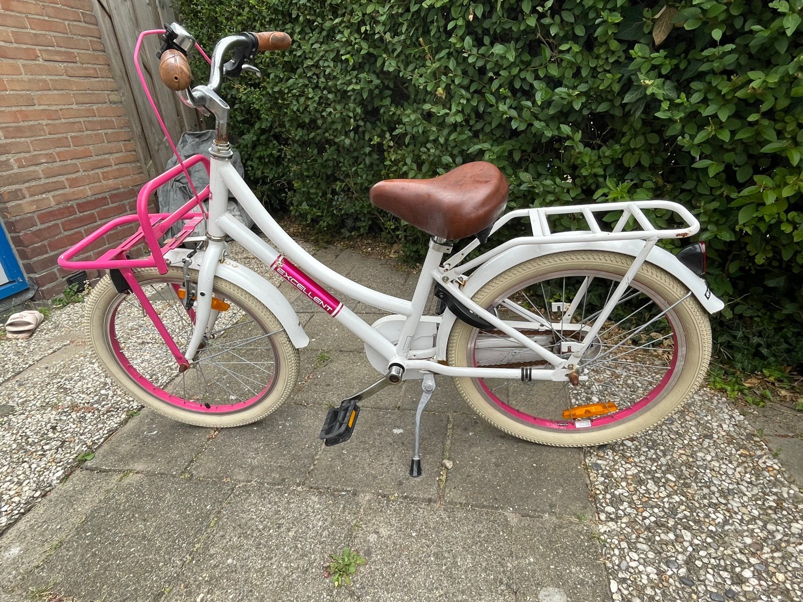 20 inch meisjesfiets, Fietsen en Brommers, Fietsen | Meisjes, Ophalen, Terugtraprem, Gebruikt, Handrem