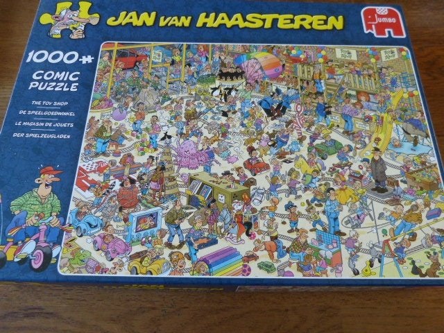 Jan van Haasteren - De Speelgoedwinkel, 1000 stukjes, Ophalen of Verzenden, 500 t/m 1500 stukjes, Zo goed als nieuw, Legpuzzel