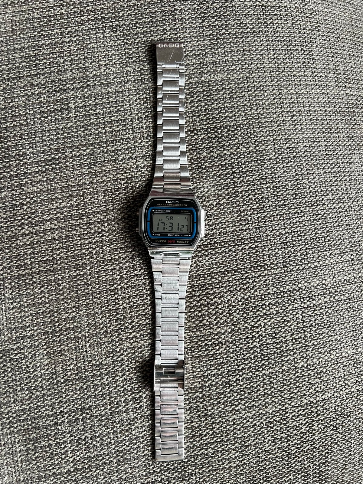 Casio Vintage Digitale Horloge - silver, Staal, Polshorloge, Ophalen of Verzenden, Zo goed als nieuw