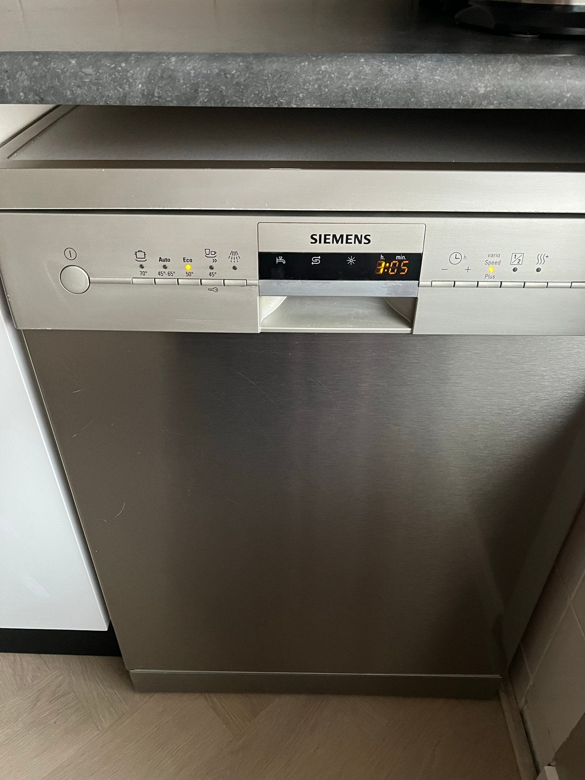 Siemens vaatwasser - RVS -, Witgoed en Apparatuur, Vaatwasmachines, Gebruikt, 60 cm of meer, Eco programma, Ophalen of Verzenden