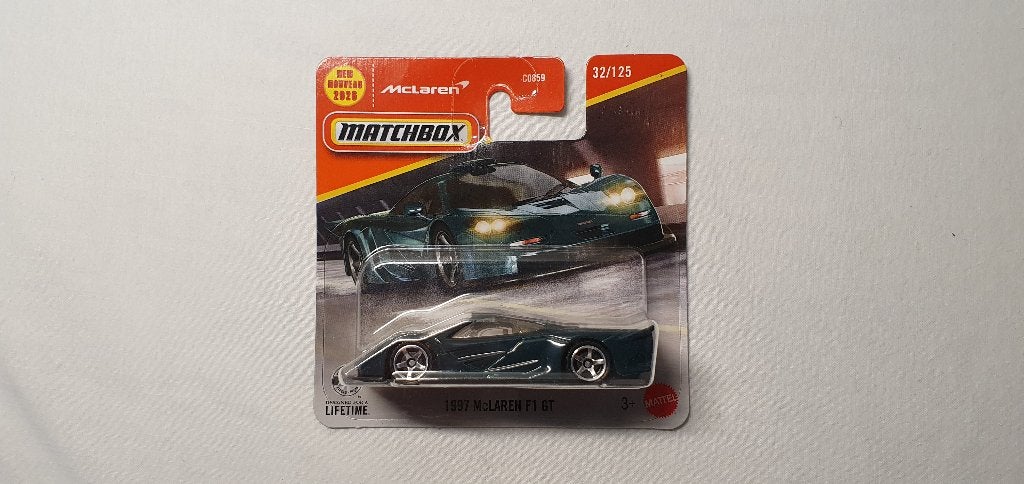 Matchbox 1997 McLaren F1 GT longtail, Ophalen of Verzenden, Nieuw, Auto