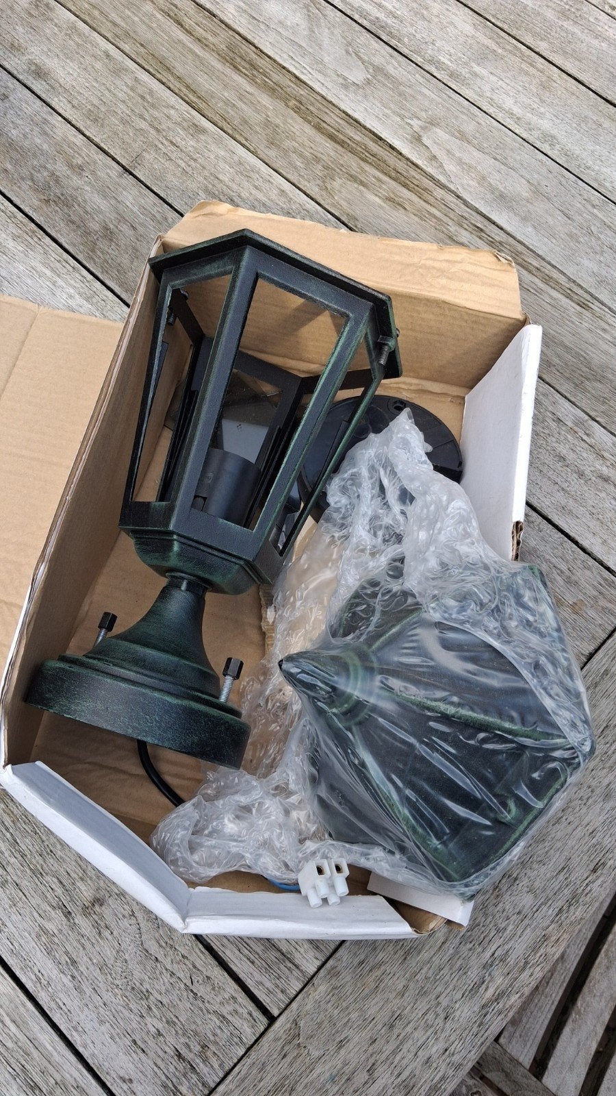 Klassieke Groene Buiten Wandlamp, Metaal, Nieuw, Groen, Klassiek