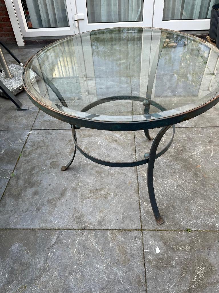 tuin tafel, Ophalen, Zo goed als nieuw, Rechthoekig, Metaal