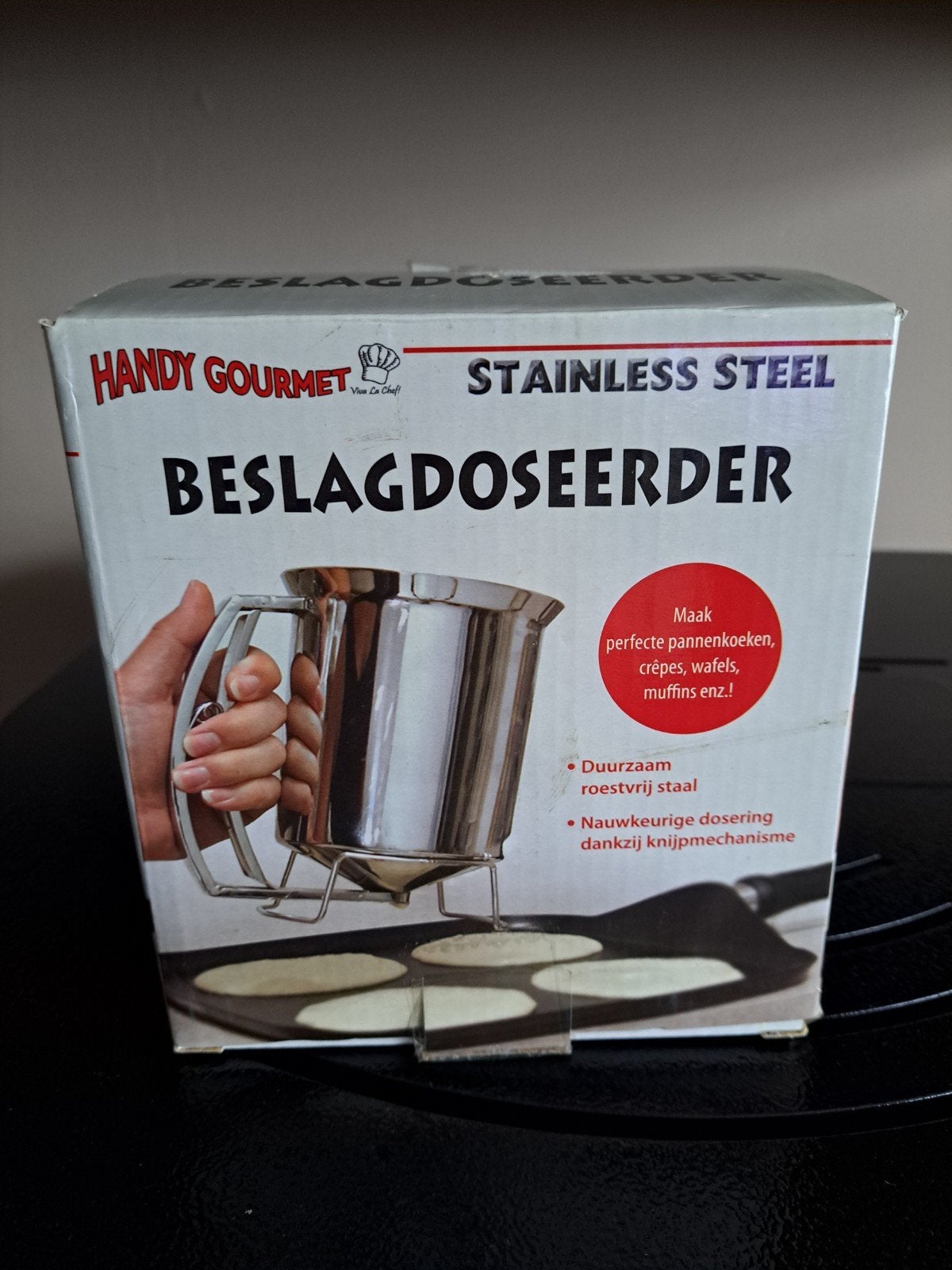 Handy Gourmet Beslagdoseerder RVS, Overige typen, Zilver, Ophalen of Verzenden, Zo goed als nieuw