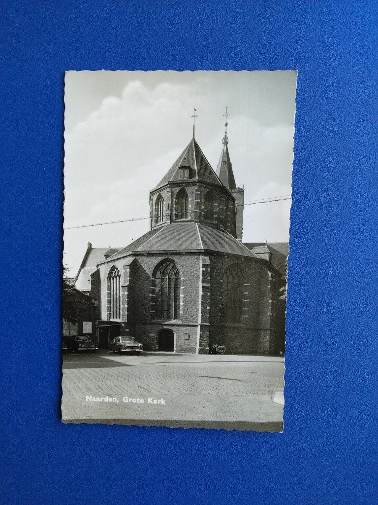 Naarden, Grote kerk. Klf, Verzenden, 1940 tot 1960, Ongelopen, Noord-Holland