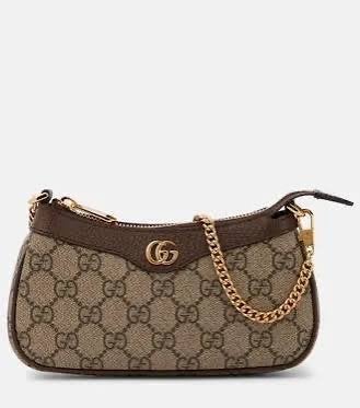 Gucci Ophidia, Ophalen of Verzenden, Zo goed als nieuw, Bruin, Schoudertasje