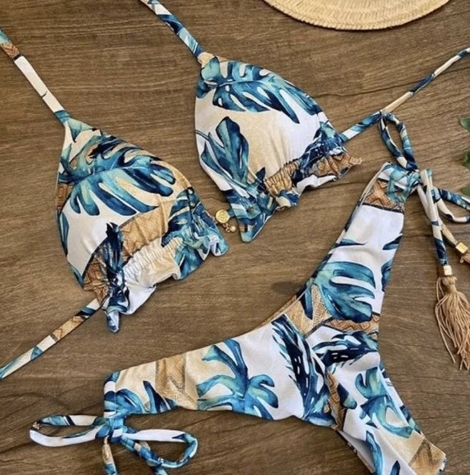 Sexy bikini push up - Met tropisch eiland stijl kleuren, Kleding | Dames, Ophalen of Verzenden, Nieuw, Bikini
