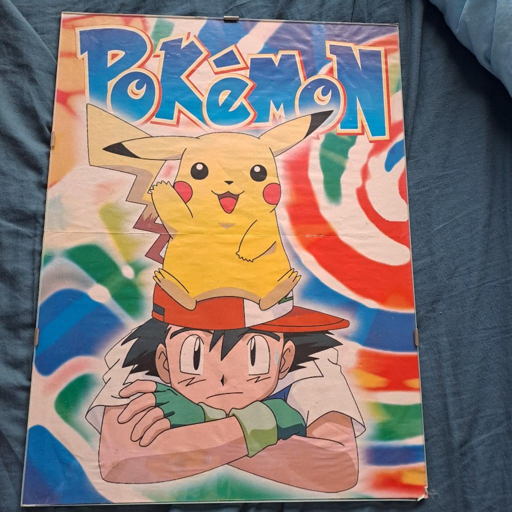 Pokemon Poster, Ophalen, Gebruikt, Met lijst, Vierkant