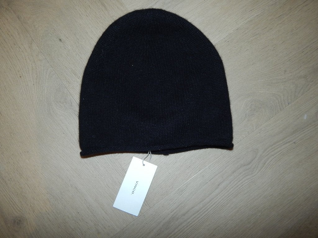 Vince heerlijk warme muts van cashmere zwart Nieuw met label, Maat 38/40 (M), Nieuw, Ophalen of Verzenden, Muts